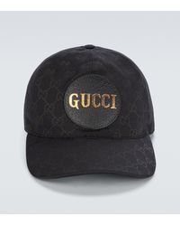 Gucci Gg Canvas Baseball Hat - Black