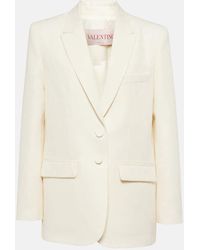 Valentino - Blazer in Crepe Couture Toile Iconographe - Lyst