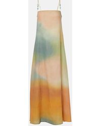 STAUD - Maxikleid Aus Leinen - Lyst