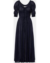 Doen - Midikleid Ischia Aus Baumwolle - Lyst