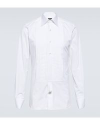 Tom Ford - Cotton Voile Tuxedo Shirt - Lyst