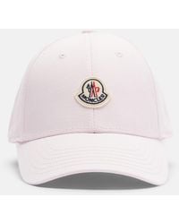 Moncler - Baseballcap Aus Baumwoll-Gabardine - Lyst