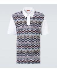 Missoni - Zigzag Cotton Polo Shirt - Lyst