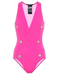 Balmain Costume intero con bottoni - Rosa