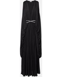 Loewe - Vestido De Fiesta De Seda Drapeado - Lyst