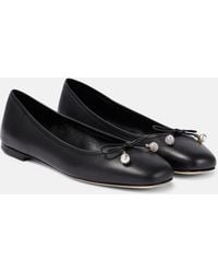 Jimmy Choo - Elme Leather Flat - Lyst