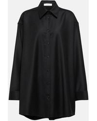 The Row - Caroline Virgin Wool Shirt - Lyst