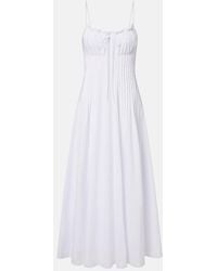 STAUD - Margi Cotton Poplin Maxi Dress - Lyst