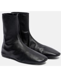 Dries Van Noten - Ankle Boots Globe Aus Leder - Lyst