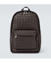 Bottega Veneta - Intrecciato Leather Backpack - Lyst