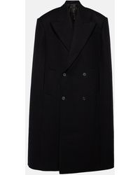 Wardrobe NYC - Double-Breasted Virgin Wool Cape - Lyst
