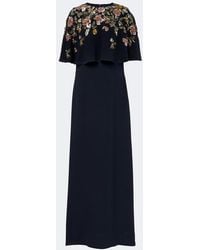 Oscar de la Renta - Embellished Silk-Blend Georgette Gown - Lyst