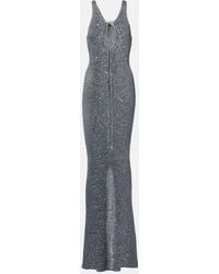 Bananhot - Maxikleid Jules Aus Strick Mit Pailletten - Lyst