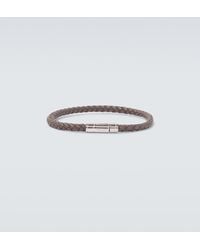 Tom Ford - Braided Leather Bracelet - Lyst