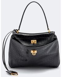 Balenciaga - Rodeo Small Croc-Effect Leather Tote Bag - Lyst