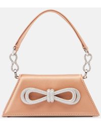 Mach & Mach - Samantha Small Satin Shoulder Bag - Lyst