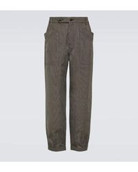 Visvim - Carrol Wool And Linen Wide-leg Pants - Lyst