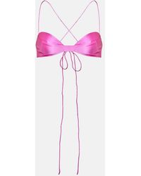 The Sei - Silk Charmeuse Bra Top - Lyst