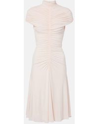 Alaïa - Robe Froncee En Jersey - Lyst