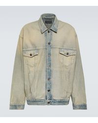 Balenciaga - Giacca di jeans oversize - Lyst