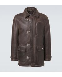Brunello Cucinelli - Shearling-Lined Leather Jacket - Lyst