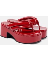 Dries Van Noten - 60 Patent Leather Thong Sandals - Lyst