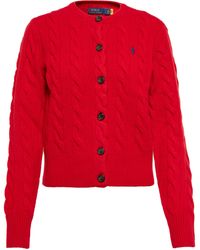 Polo Ralph Lauren Cardigan en mezcla de lana - Rojo