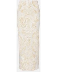 Roberto Cavalli - Printed Midi Skirt - Lyst