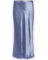 Vince - Midirock Aus Satin - Lyst