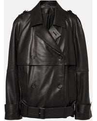 TOTEME - Oversized Leather Jacket - Lyst