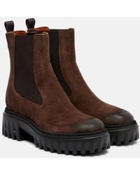 Hogan - H700 Suede Chelsea Boots - Lyst