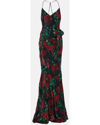 Alexandra Miro - Abito Lungo Isla Con Stampa Floreale - Lyst