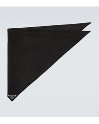 Prada - Re-Nylon Logo-Plaque Foulard - Lyst