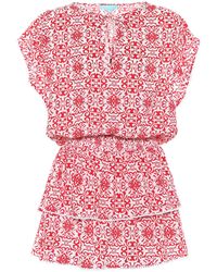 Melissa Odabash Bedruckter Kaftan Keri - Rot