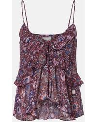 Isabel Marant - Top Briara Con Stampa - Lyst