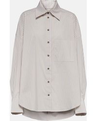 The Mannei - Bilbao Striped Cotton-blend Shirt - Lyst