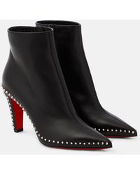 Christian Louboutin - Vidura 85 Leather Heeled Ankle-boot - Lyst