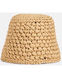 Loro Piana - Jasmine Raffia Bucket Hat - Lyst