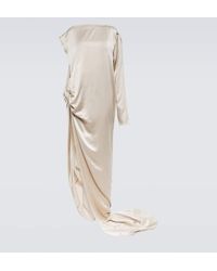 Rick Owens - Asymmetrical Silk Satin Gown - Lyst