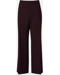 Chloé - High-Rise Virgin Wool Wide-Leg Pants - Lyst