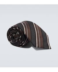 Brioni - Striped Silk-Blend Tie - Lyst