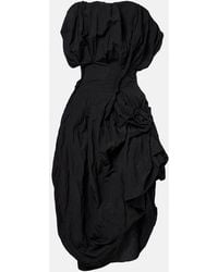 Magda Butrym - Draped Cotton-Blend Cocktail Dress - Lyst