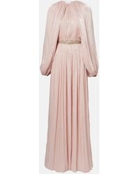 Costarellos - Jazmin Georgette Lame Gown - Lyst