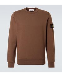 Stone Island - Compass Cotton Fleece Sweatshirt - Lyst