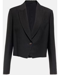 Brunello Cucinelli - Cropped Blazer - Lyst
