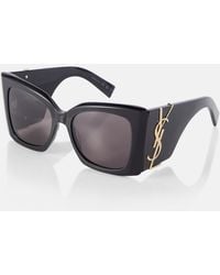 Saint Laurent - Sl M119 Blaze Oversized Sunglasses - Lyst