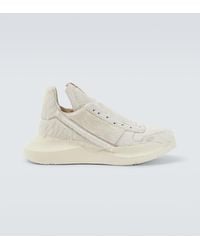 Rick Owens - High-Top Sneakers Aus Kalbshaar - Lyst