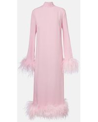 ‎Taller Marmo - Midikleid Gina Aus Crepe-Cady - Lyst