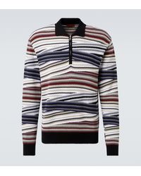 Missoni - Zigzag Cotton Polo Sweater - Lyst