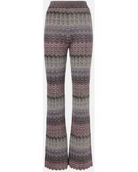 Missoni - Zigzag High-Rise Flared Pants - Lyst